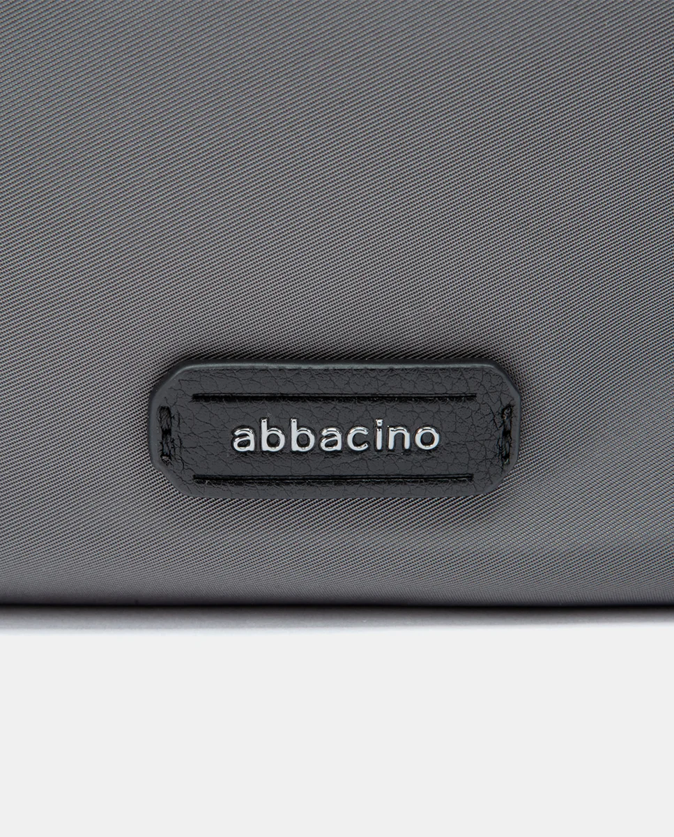 Bolso de hombro en materiales reciclados gris - Imagen 8