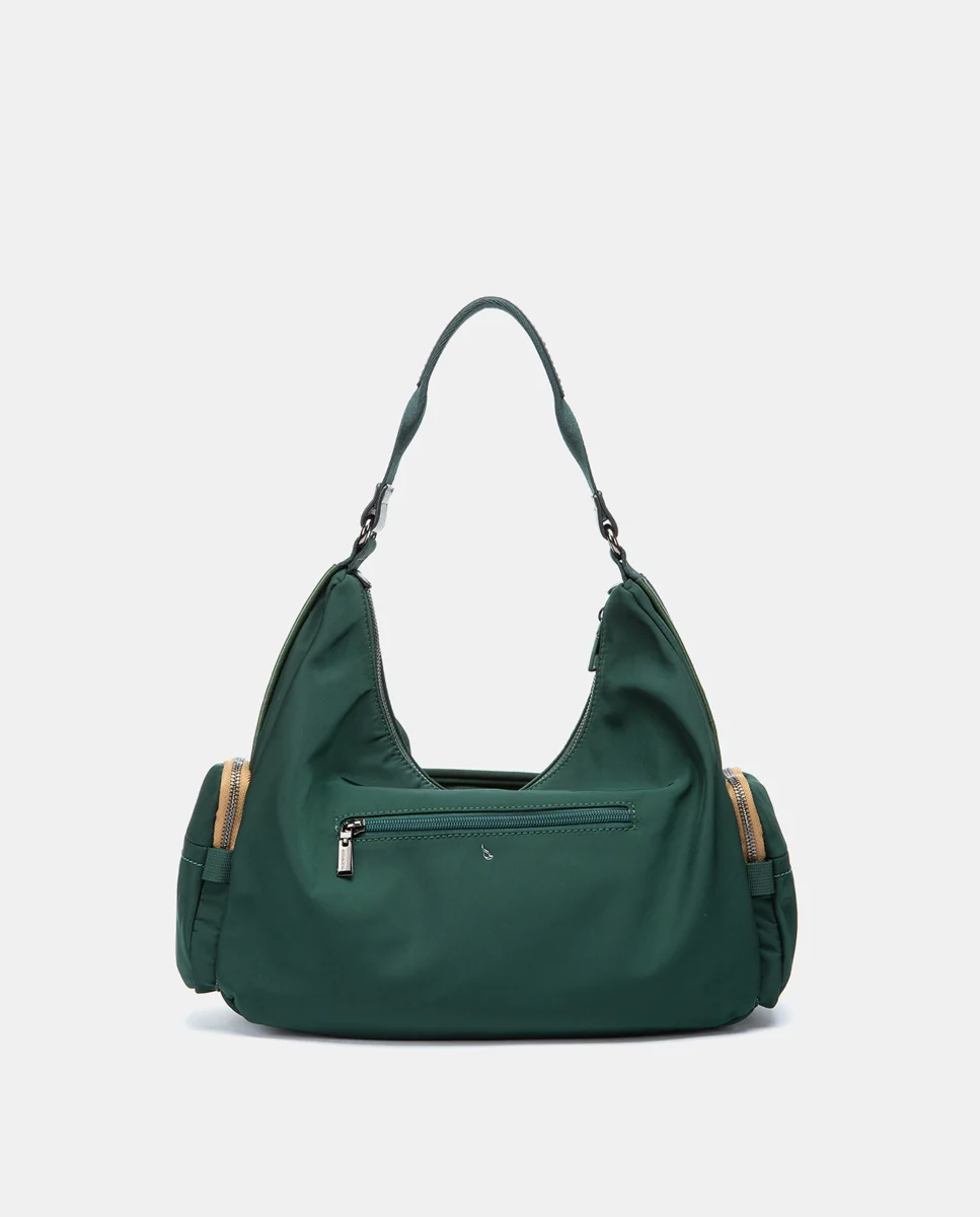Bolso de hombro en materiales reciclados verde - Imagen 4