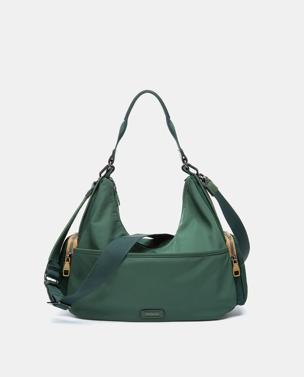 Bolso de hombro en materiales reciclados verde - Imagen 5