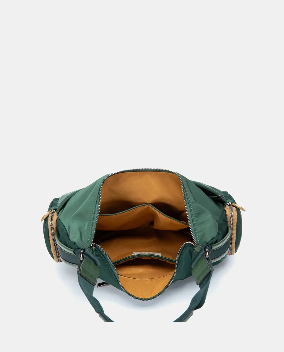Bolso de hombro en materiales reciclados verde - Imagen 7