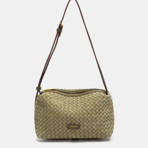 Bandolera trenzada verde