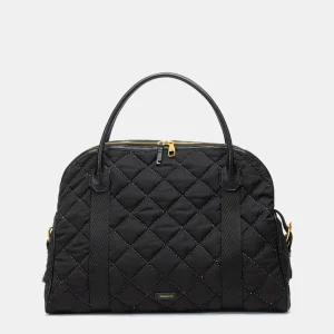 Bolso de mano acolchado negro