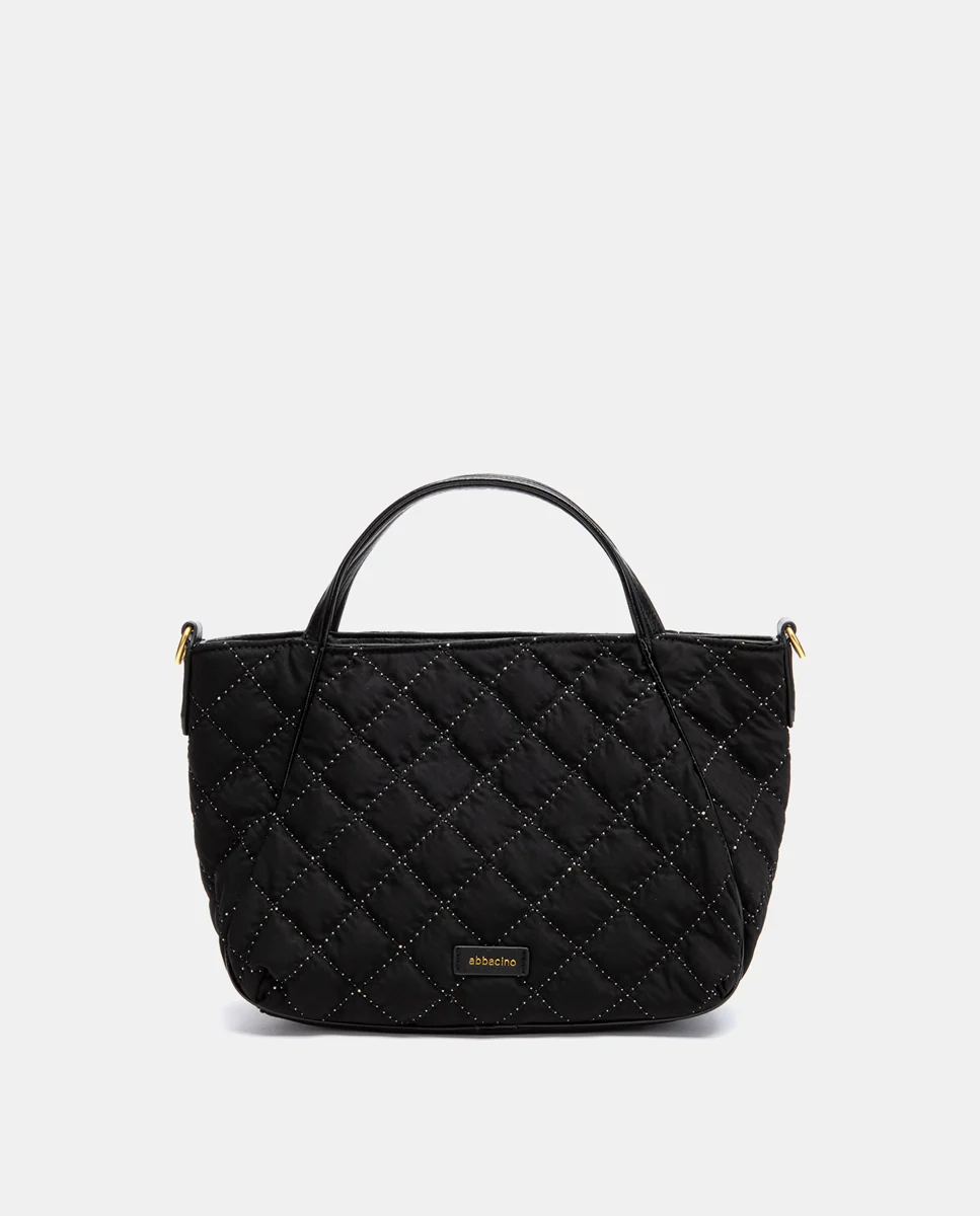 Shopper acolchado negro