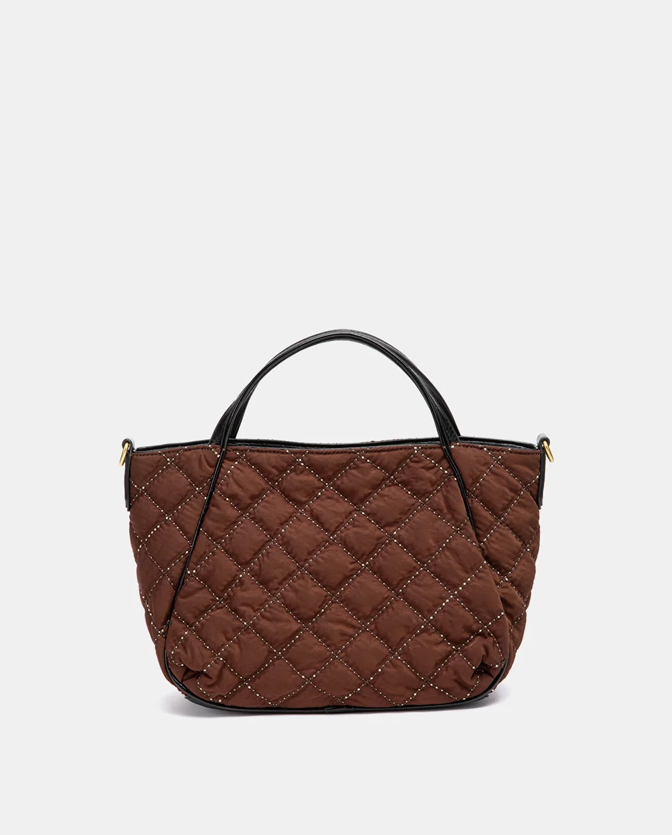 Shopper acolchado marrón - Imagen 4