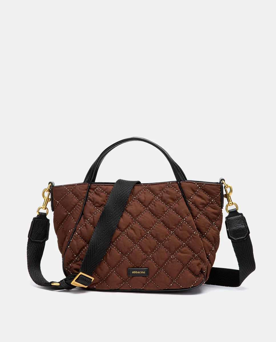 Shopper acolchado marrón - Imagen 5