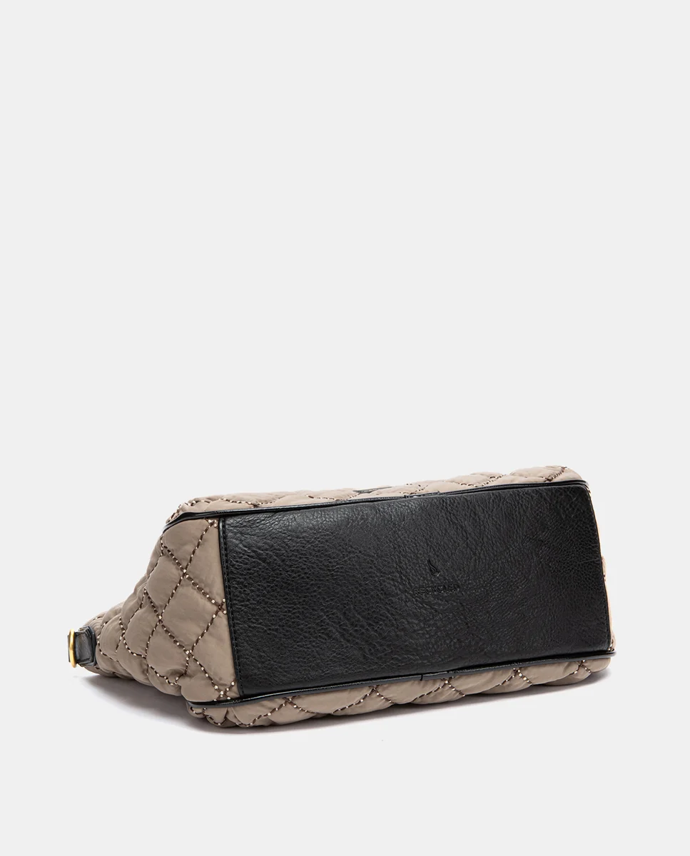Shopper acolchado taupe - Imagen 6