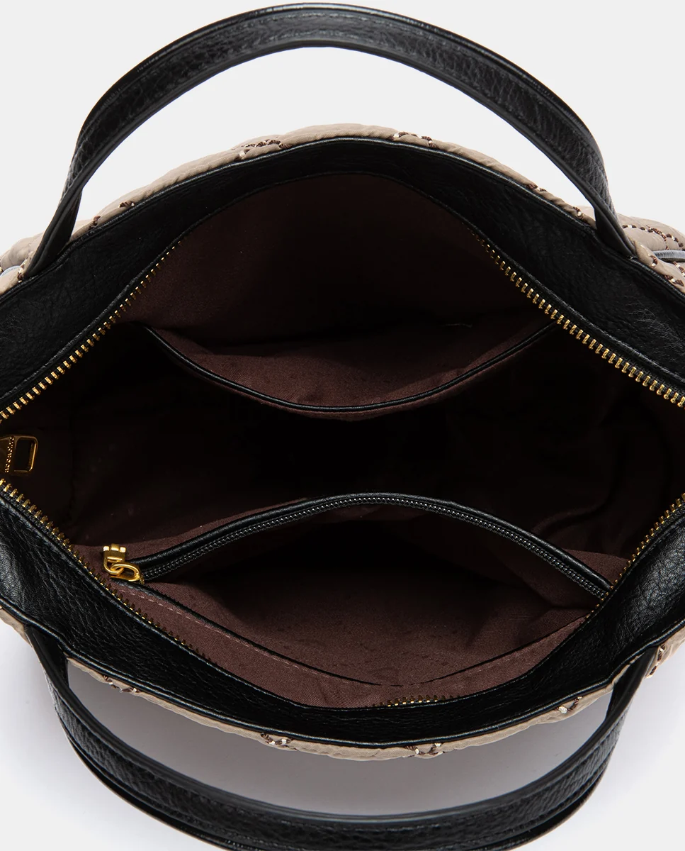 Shopper acolchado taupe - Imagen 7