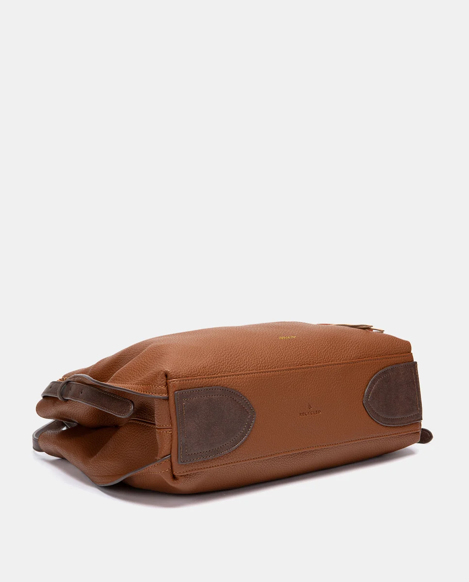 Bolso de hombro con borla cognac - Imagen 5