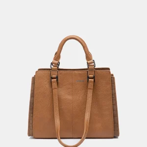 Bolso de mano cognac