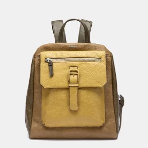 Mochila combinada en verde