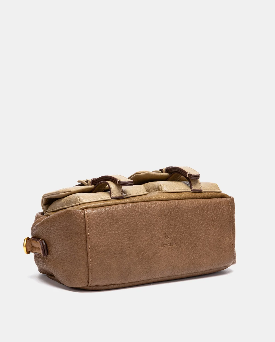 Bandolera combinada en taupe - Imagen 8