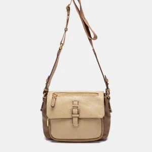Bandolera combinada en taupe