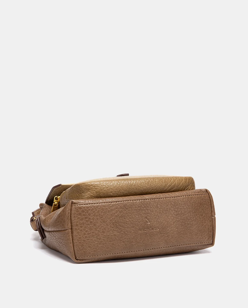 Bandolera combinada en taupe - Imagen 5