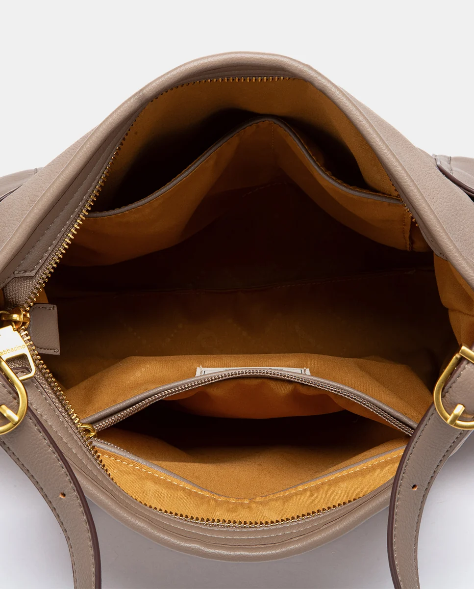 Bolso de hombro multibolsillos beige - Imagen 7