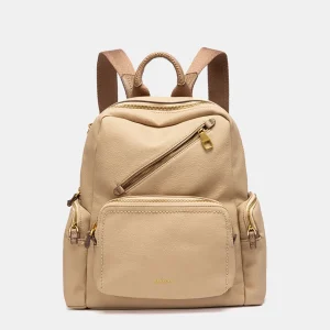 Mochila en materiales reciclados beige