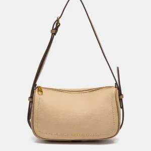 Bandolera en materiales reciclados beige