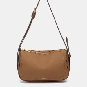 Bandolera en materiales reciclados cognac