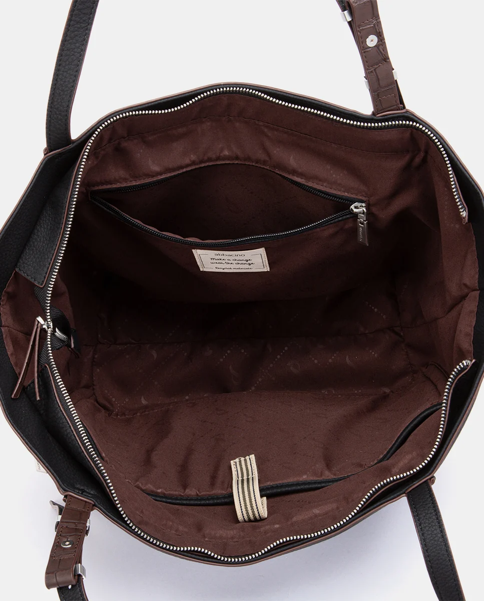 Shopper en materiales reciclados negro - Imagen 6