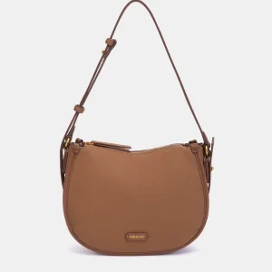 Bandolera en materioales reciclados cognac