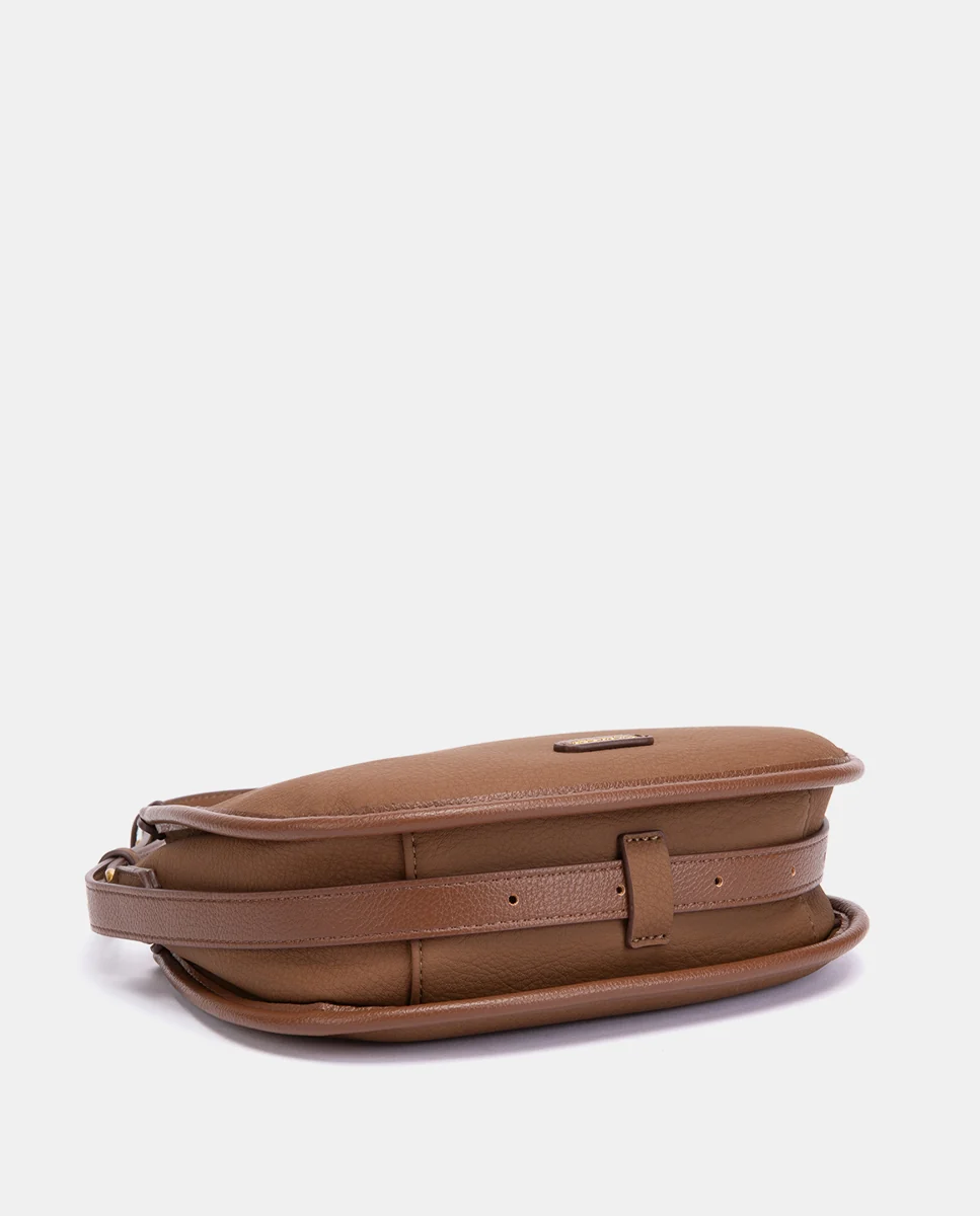 Bandolera en materioales reciclados cognac - Imagen 6