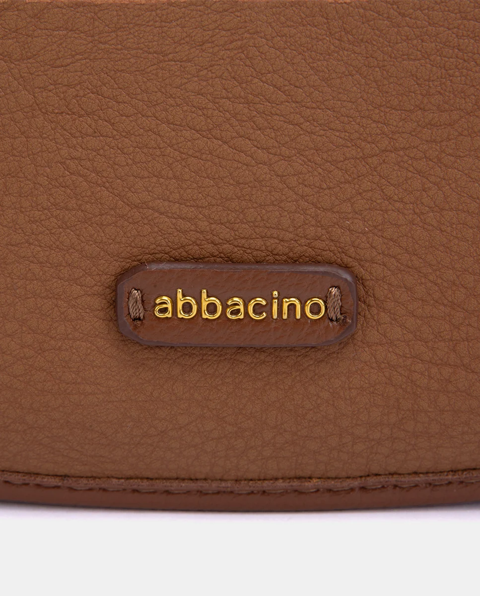 Bandolera en materioales reciclados cognac - Imagen 8