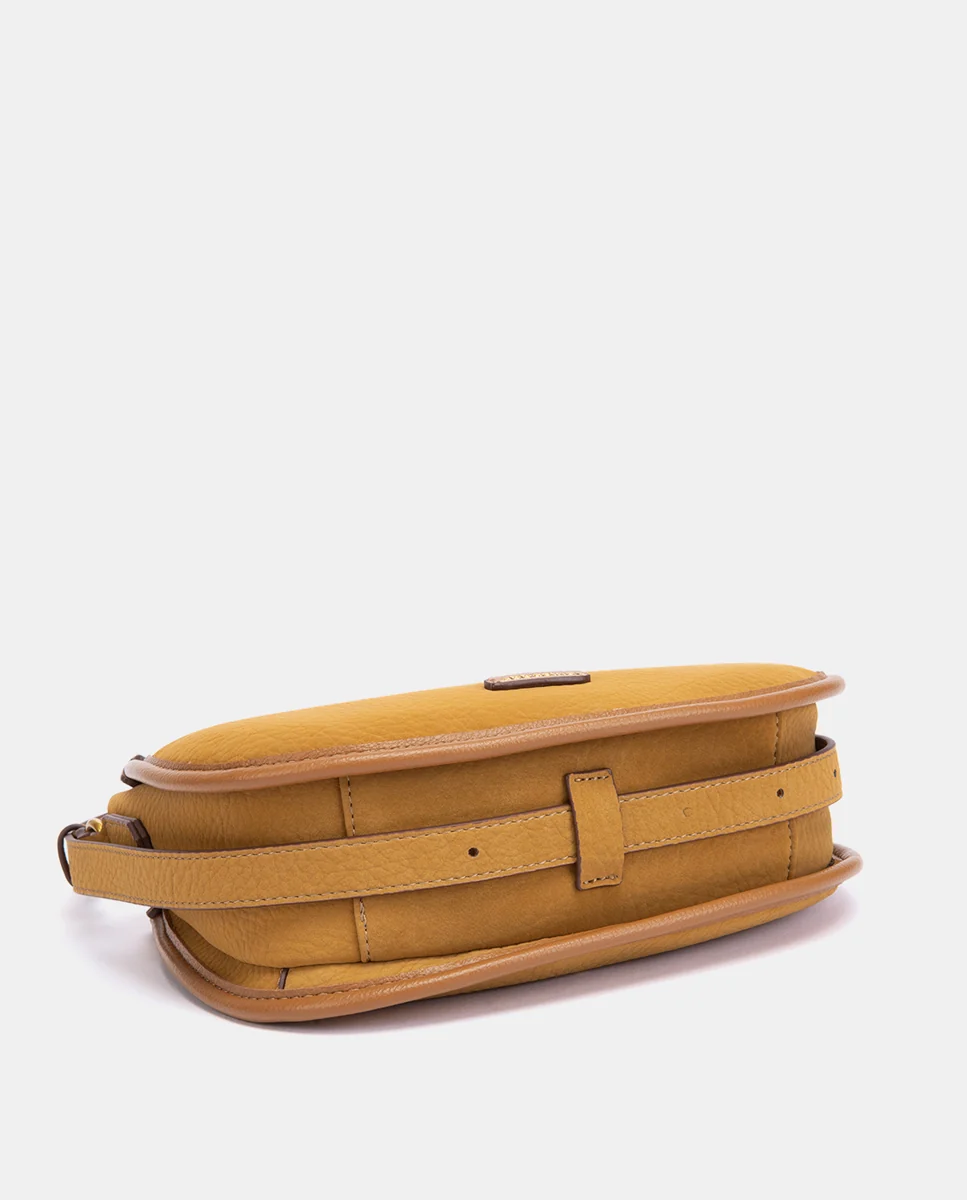 Bandolera en materioales reciclados ámbar - Imagen 7