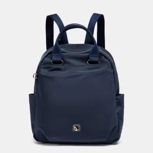 Mochila en materiales reciclados azul