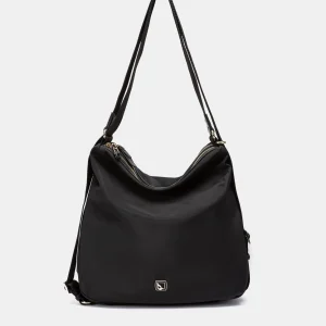 Bolso multifuncional en materiales reciclados negro
