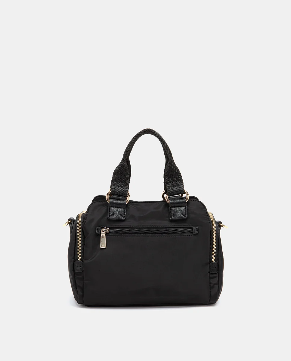 Bolso de mano en materiales reciclados negro - Imagen 4