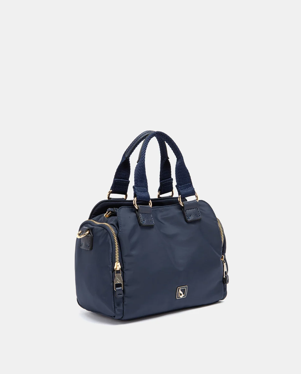 Bolso de mano en materiales reciclados azul - Imagen 3