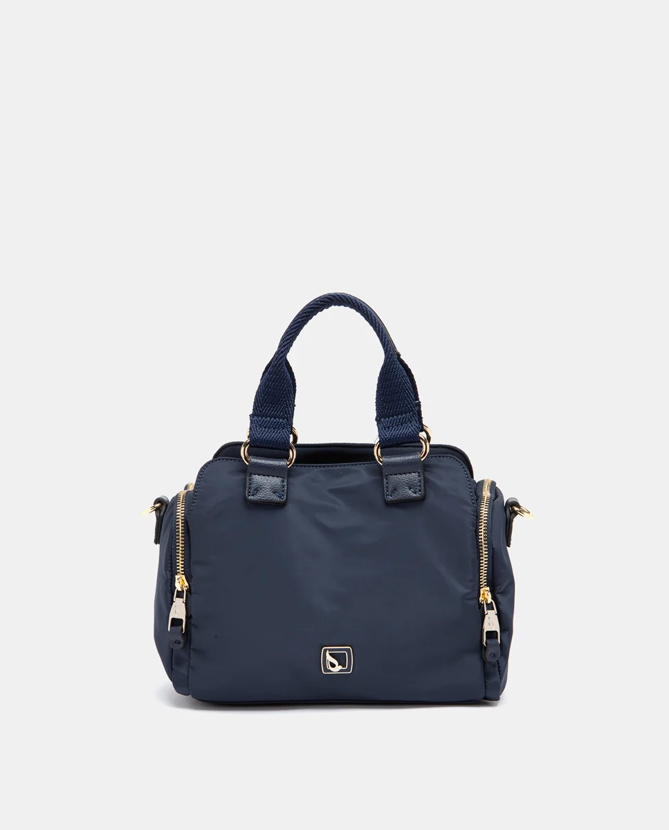 Bolso de mano en materiales reciclados azul - Imagen 2