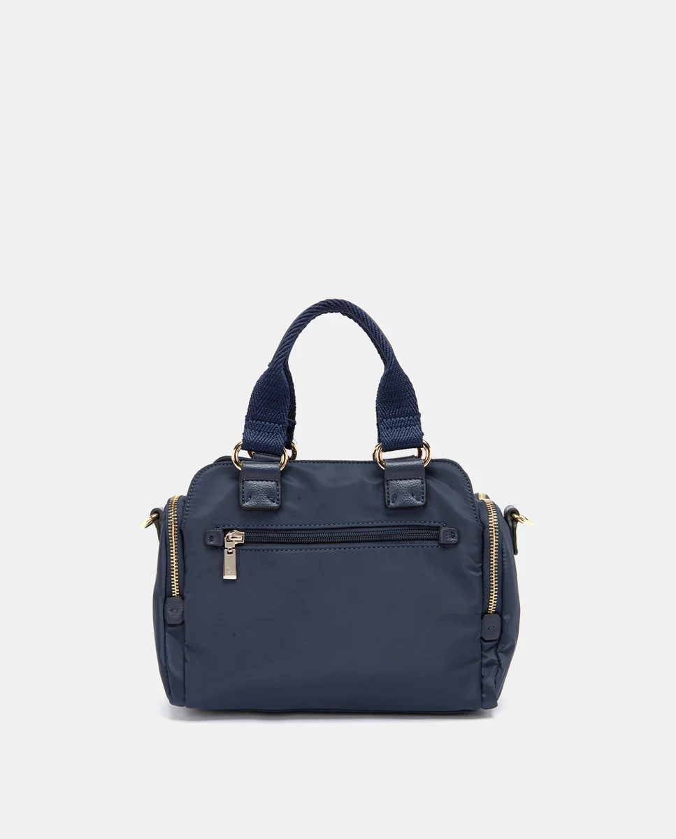 Bolso de mano en materiales reciclados azul - Imagen 4