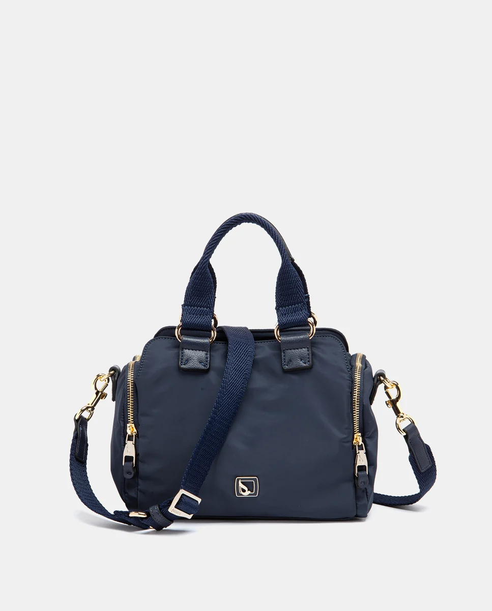 Bolso de mano en materiales reciclados azul - Imagen 5