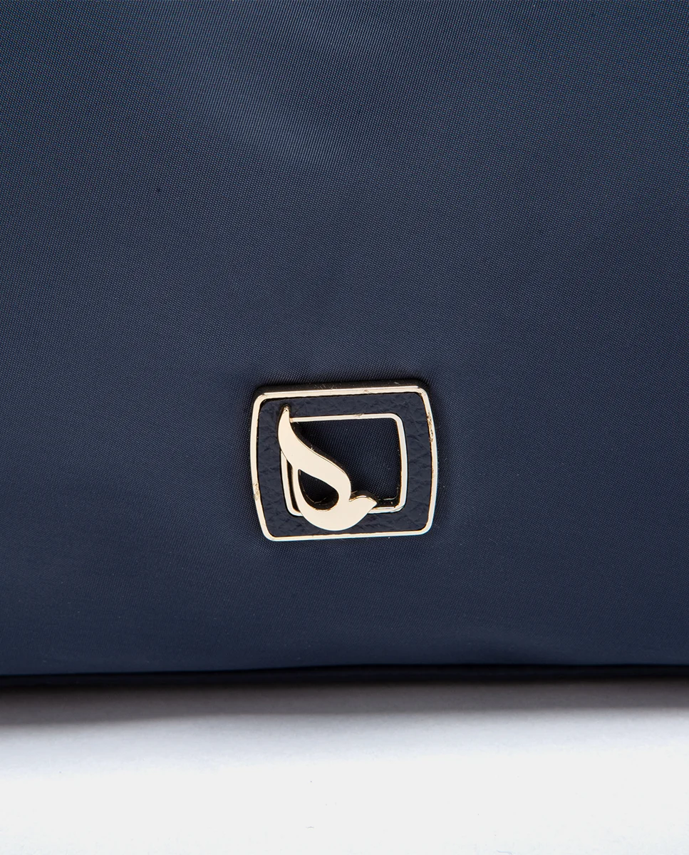 Bolso de mano en materiales reciclados azul - Imagen 8