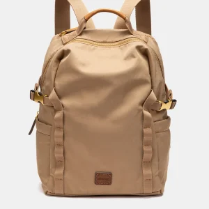 Mochila en materiales reciclados beige