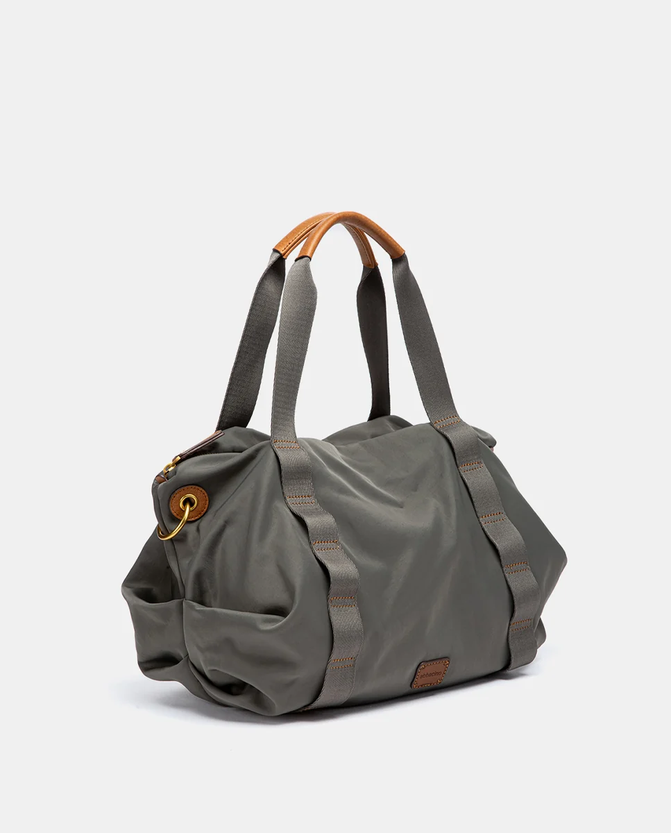 Shopper en materiales reciclados gris - Imagen 3