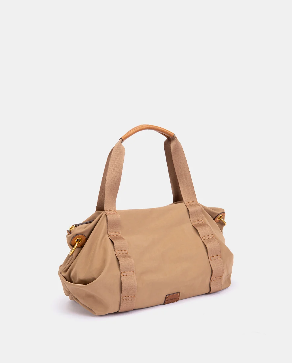 Shopper en materiales reciclados beige - Imagen 4