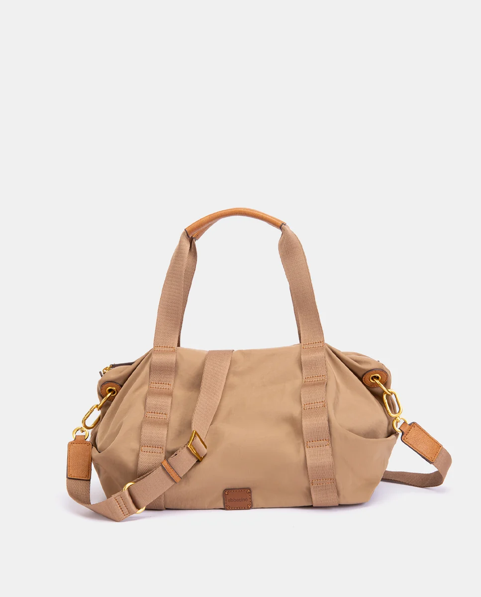 Shopper en materiales reciclados beige - Imagen 5