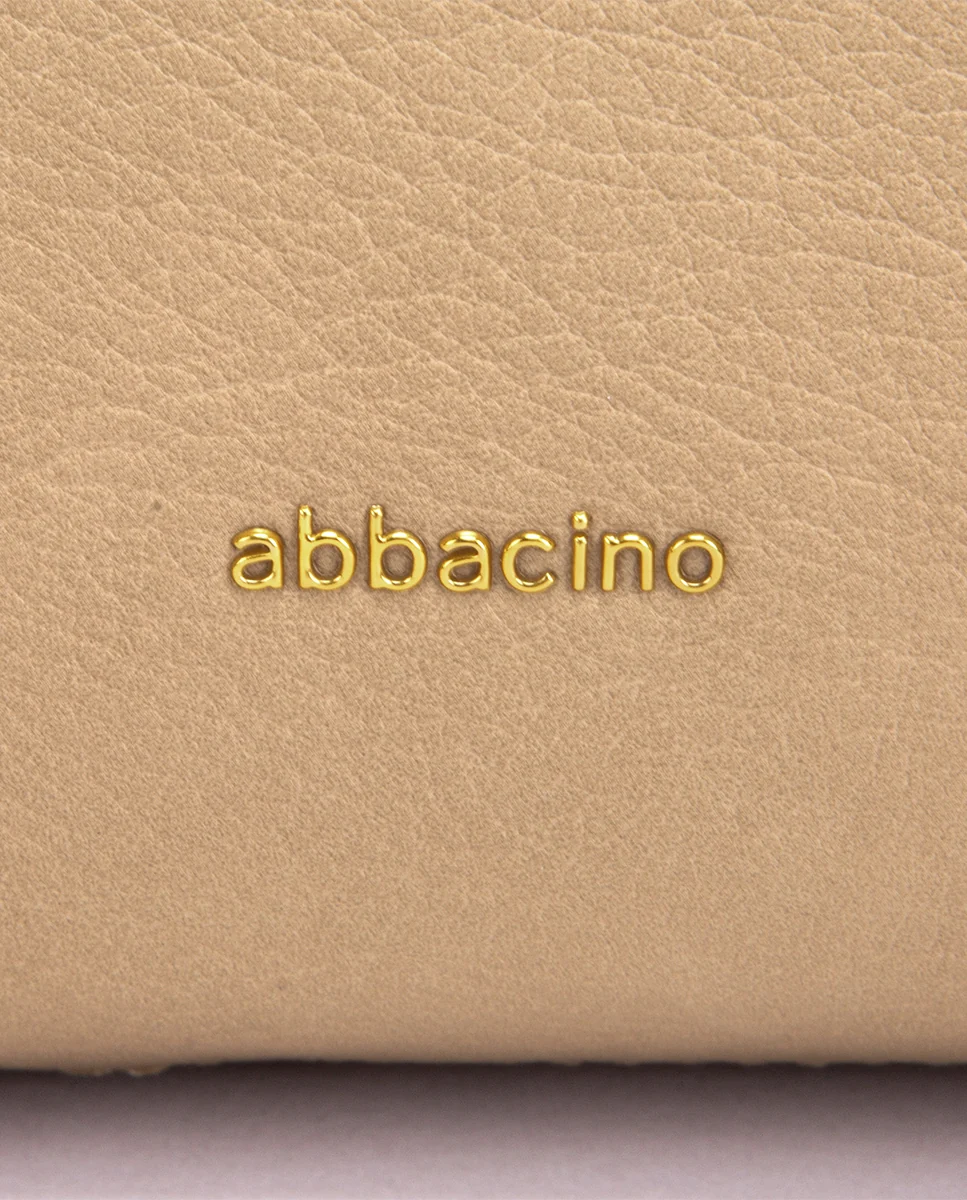 Bolso de hombro en materiales reciclados beige - Imagen 8