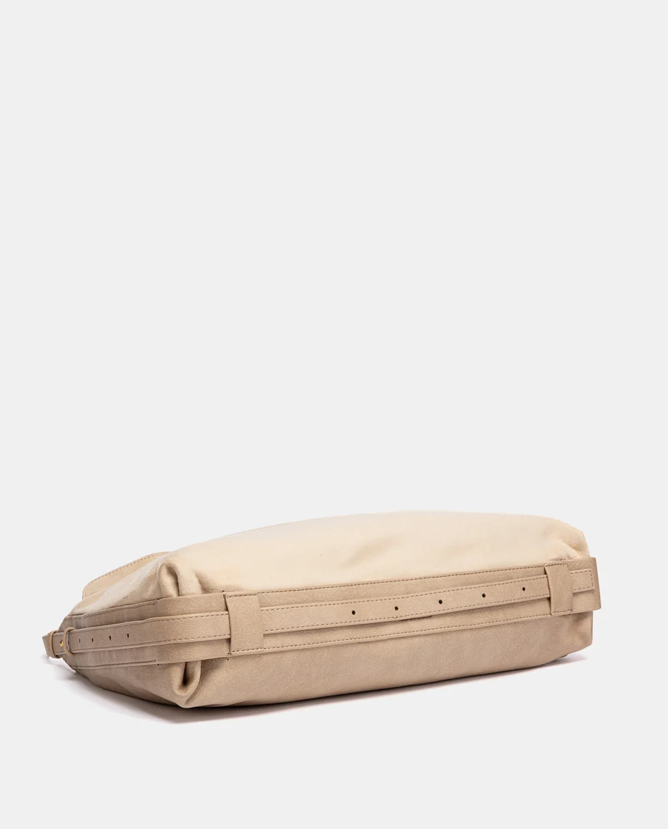 Bolso de hombro con borla beige - Imagen 6