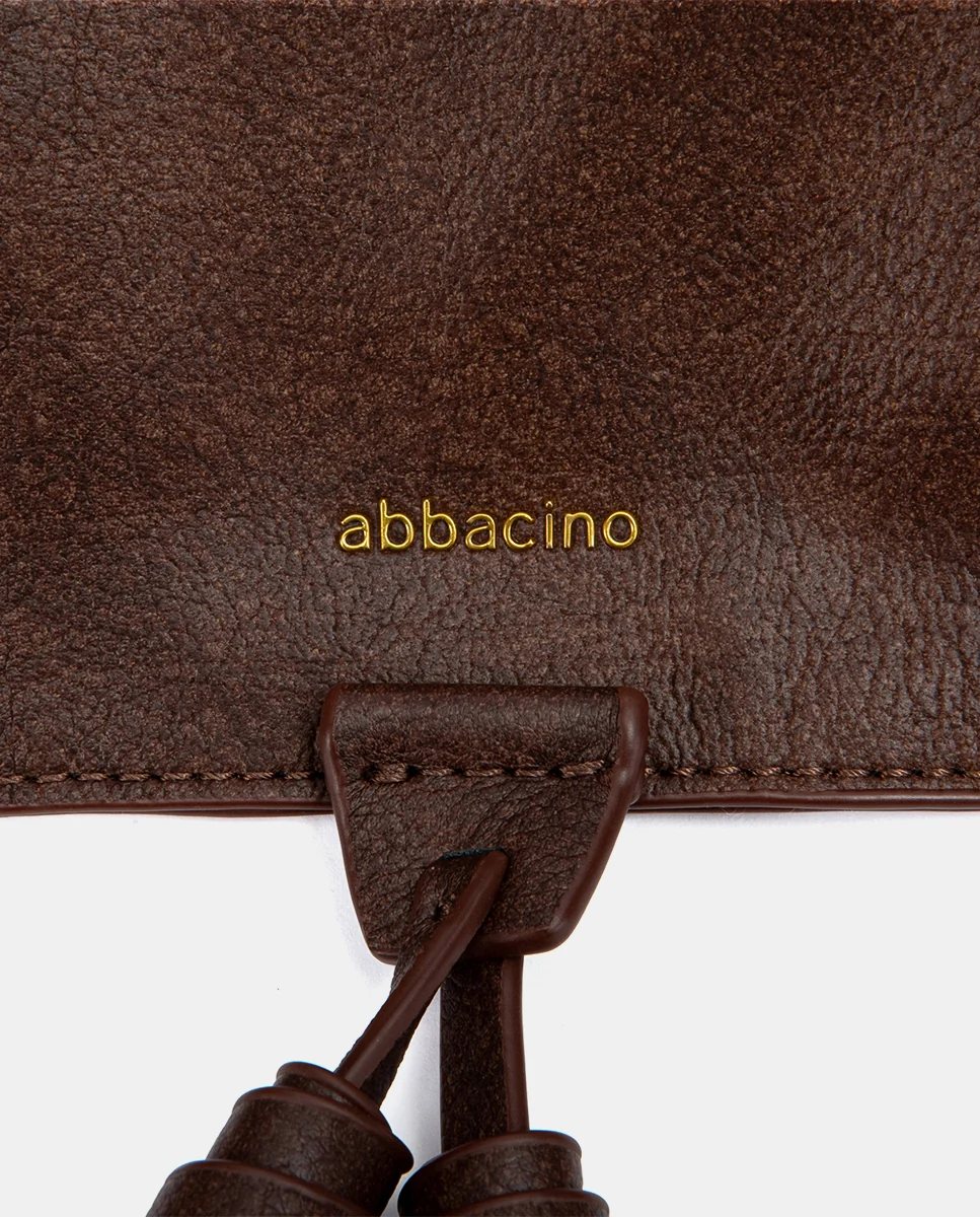 Bolso de hombro con borla marrón - Imagen 9