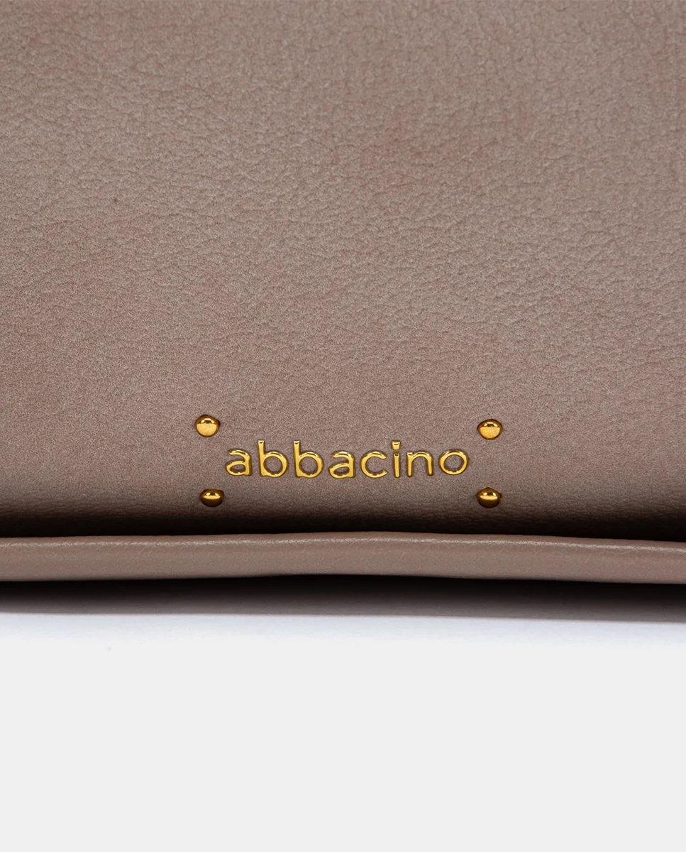Bolso de hombro en materiales reciclados beige - Imagen 7