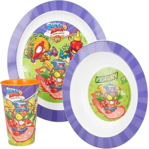 STOR SET MICRO 3 PCS PLATO-CUENCO-VASO SUPER ZINGS
