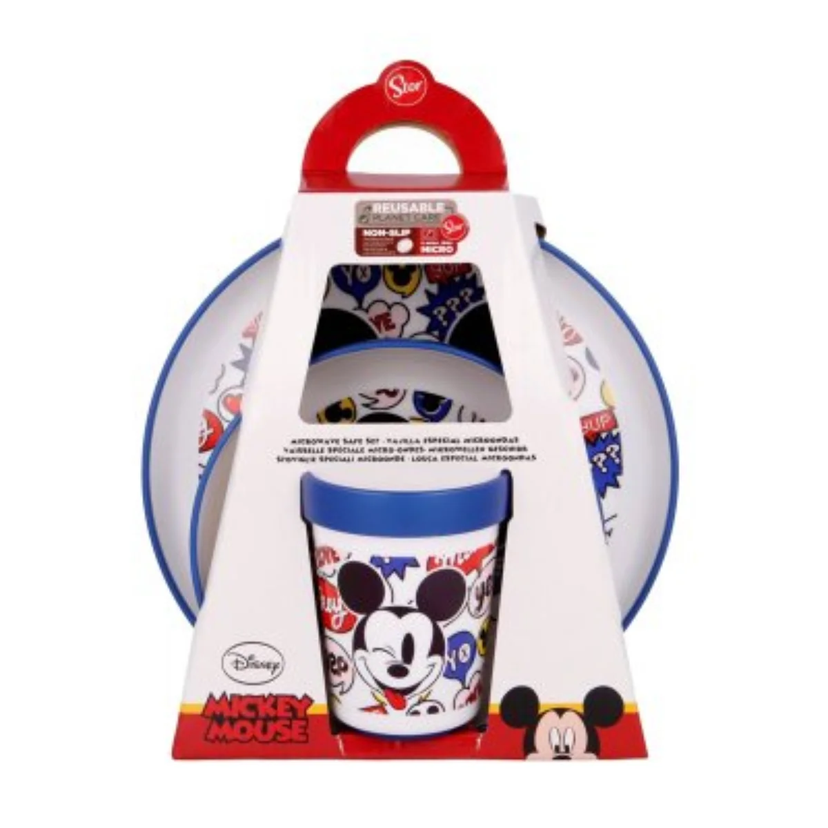 SET 3 PCS ANTIDESLIZANTE MICKEY