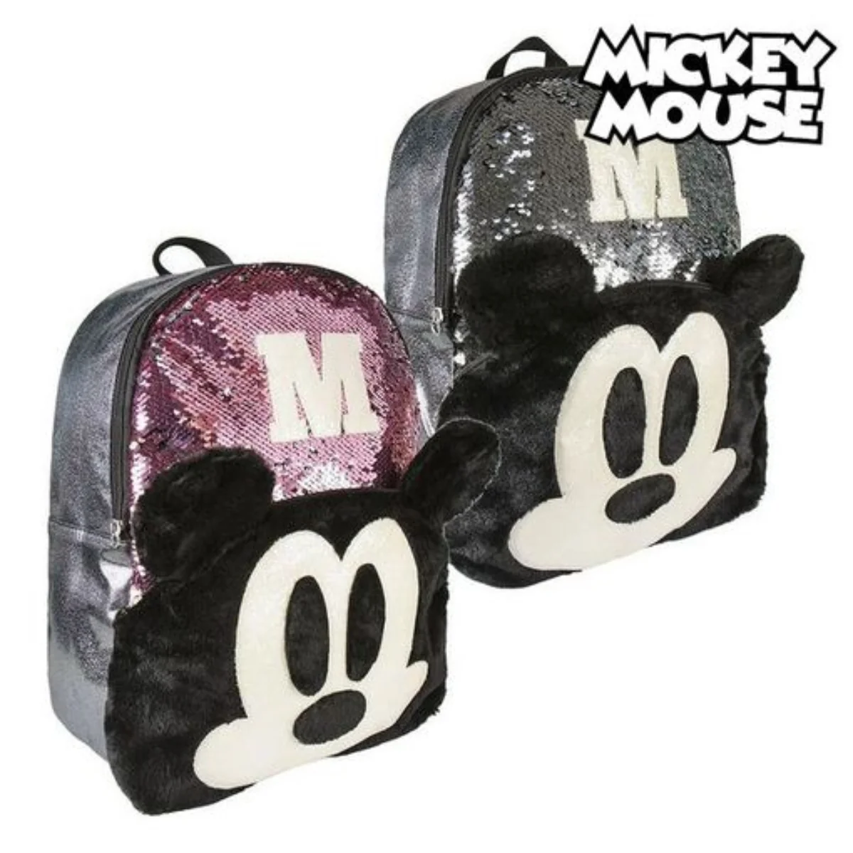 MOCHILA CASUAL LENTEJUELAS MICKEY DISNEY 40X31X12 - Imagen 2