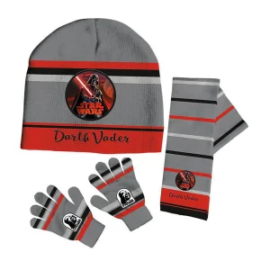 SET INVIERNO 3PZ GORRO+BUFANDA+GUANTES STAR WARS