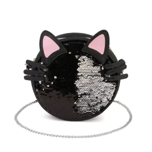 BOLSO REDONDO LENTEJUELAS MODA CAT 18X18X6 CM