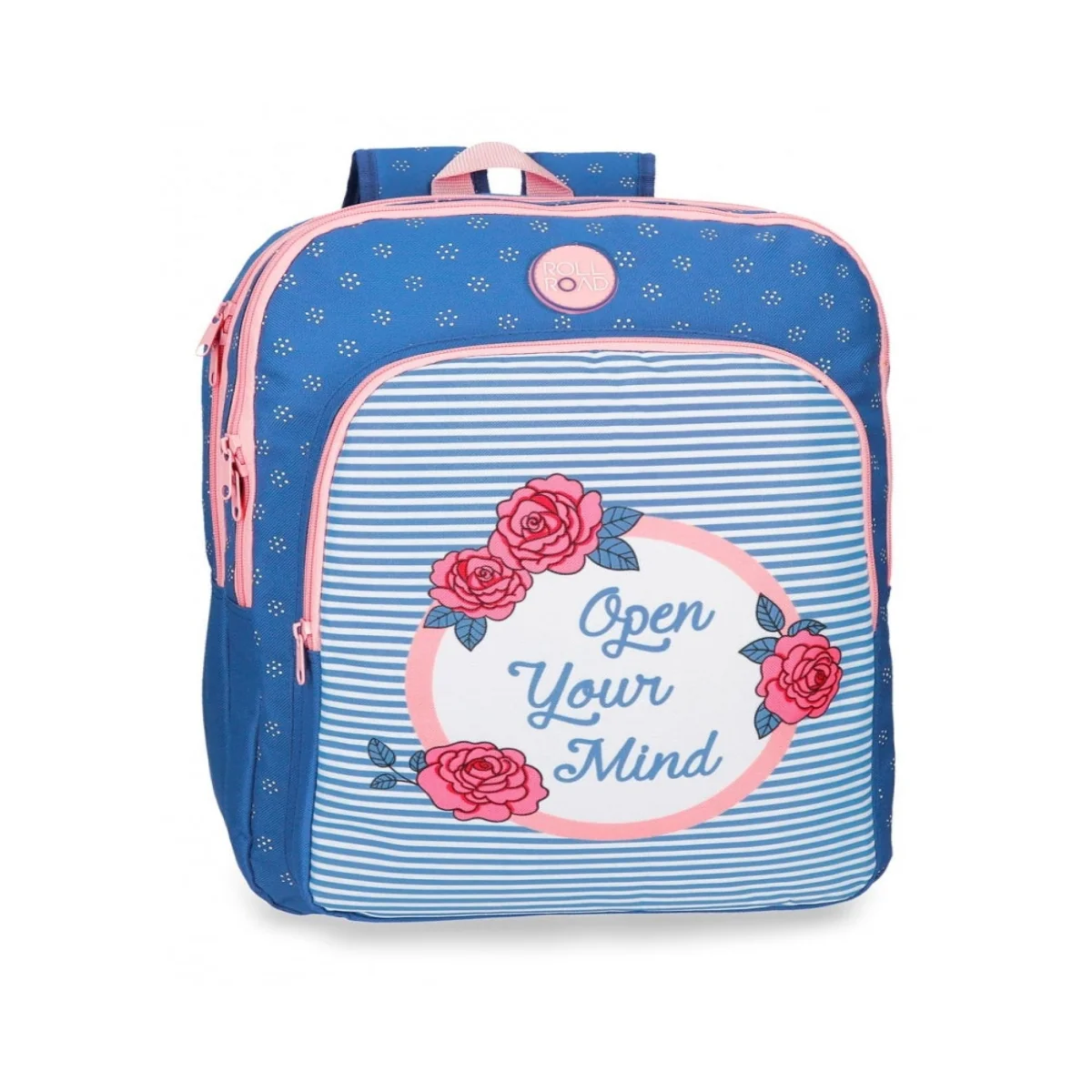 MOCHILA ADAPTABLE 42CM 2 COMPARTIMENTOS ROSE