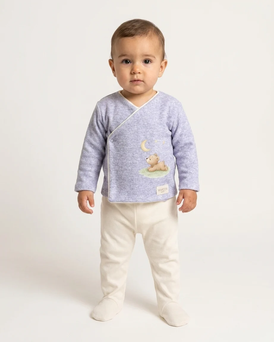 Conjunto Bebé Osito Luna Azul - Imagen 3