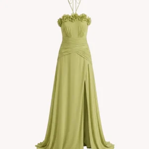 Vestido Flora Verde Manzana
